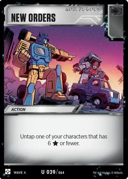 Image for New Orders (War for Cybertron: Siege II) (39) - Transformers TCG