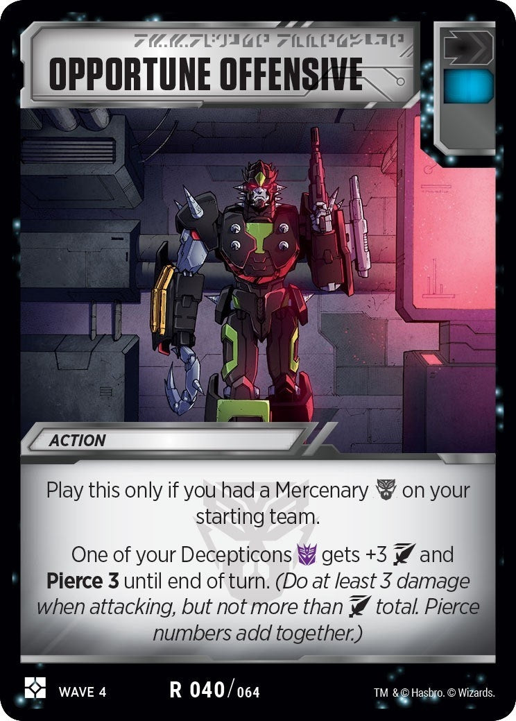 Image for Opportune Offensive (War for Cybertron: Siege II) (40) - Transformers TCG