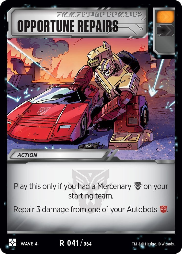 Image for Opportune Repairs (War for Cybertron: Siege II) (41) - Transformers TCG