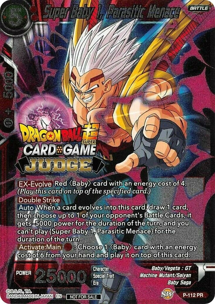 Image for Super Baby 1, Parasitic Menace (Judge Promotion Cards) (P-112) - Dragon Ball Super: Masters