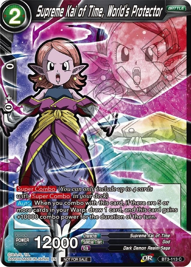 Image for Supreme Kai of Time, World's Protector (Event Pack 05) (Promotion Cards) (BT3-113) - Dragon Ball Super: Masters