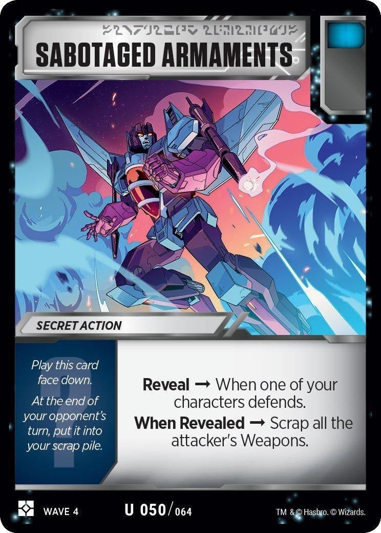 Image for Sabotaged Armaments (War for Cybertron: Siege II) (50) - Transformers TCG