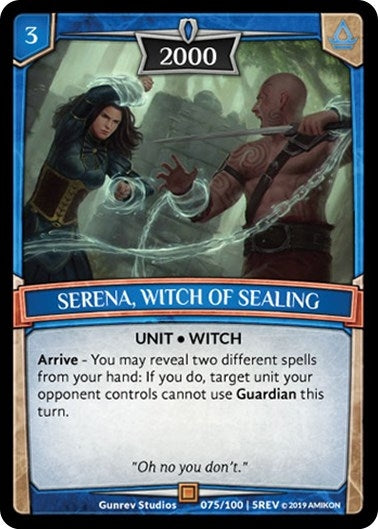 Image for Serena, Witch of Sealing (Revelations) (75/100 | 5REV) - Argent Saga TCG