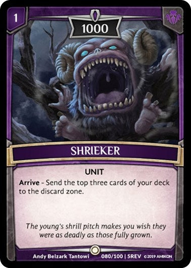 Image for Shrieker (Revelations) (80/100 | 5REV) - Argent Saga TCG