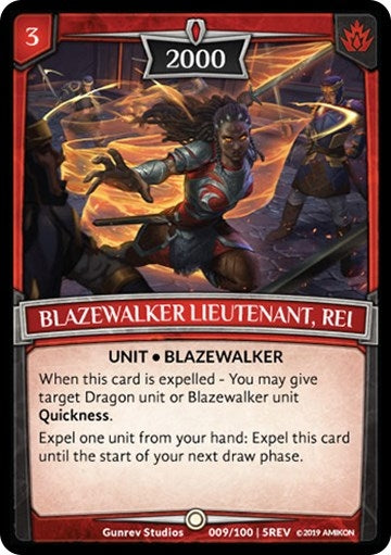 Image for Blazewalker Lieutenant, Rei (Revelations) (9/100 | 5REV) - Argent Saga TCG