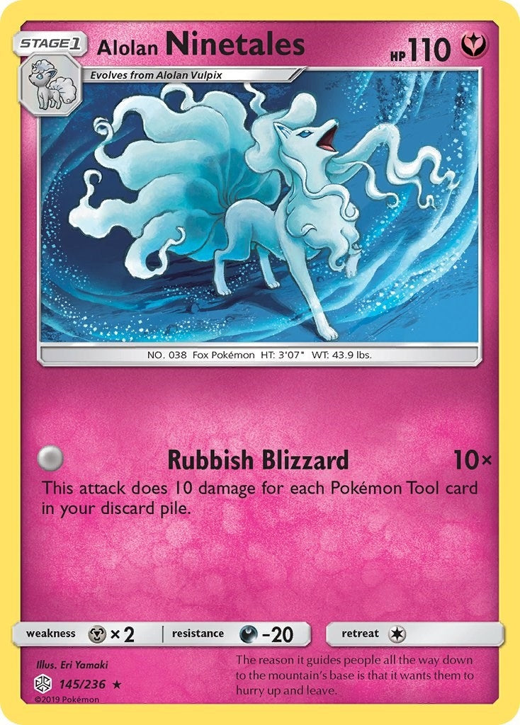 Image for Alolan Ninetales (SM - Cosmic Eclipse) (145/236) - Pokemon