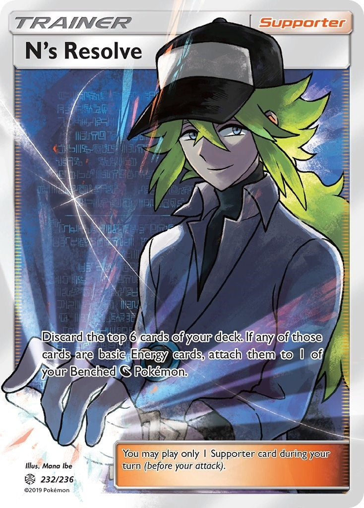 Image for N's Resolve (Full Art) (SM - Cosmic Eclipse) (232/236) - Pokemon