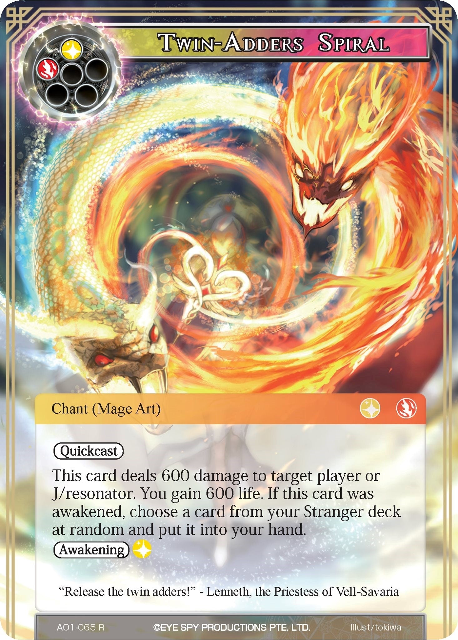 Image for Twin-Adders Spiral (Alice Origin) (AO1-065) - Force of Will