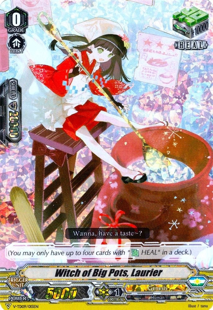 Image for Witch of Big Pots, Laurier (RRR Foil) (V-TD09: Shinemon Nitta) (V-TD09/015EN) - Cardfight Vanguard