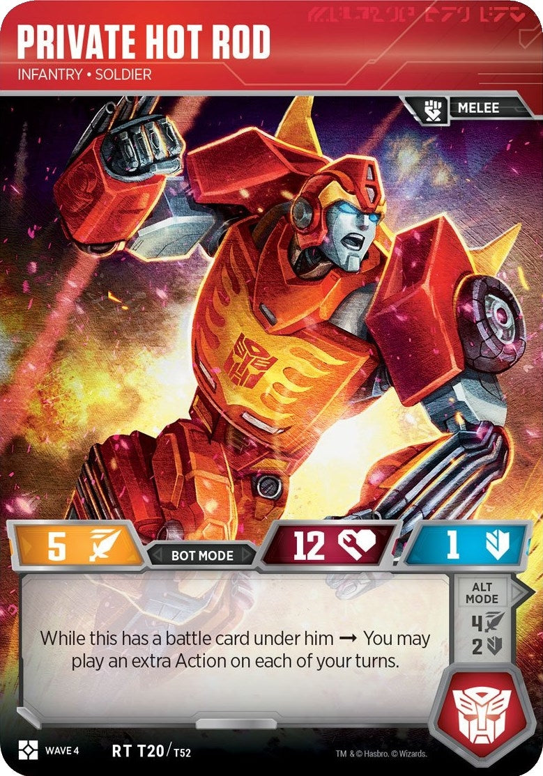 Image for Private Hot Rod - Infantry Soldier (War for Cybertron: Siege II) (T20) - Transformers TCG