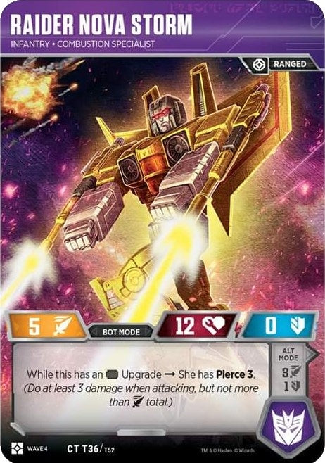 Image for Raider Nova Storm - Infantry Combustion Specialist (War for Cybertron: Siege II) (T36) - Transformers TCG