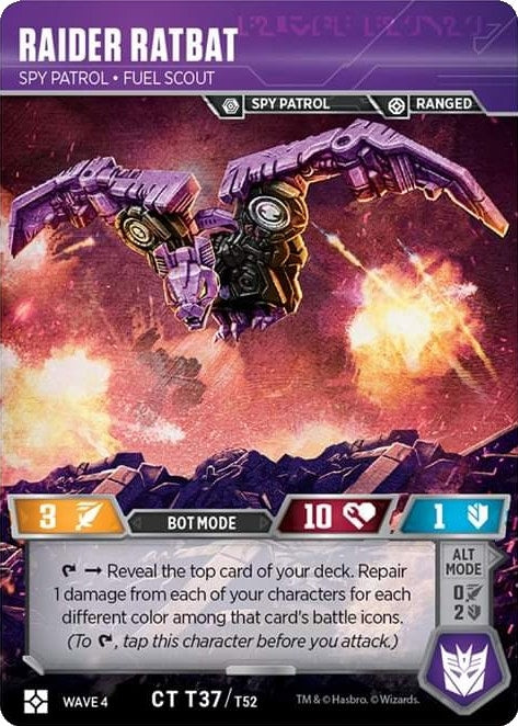 Image for Raider Ratbat - Spy Patrol Fuel Scout (War for Cybertron: Siege II) (T37) - Transformers TCG