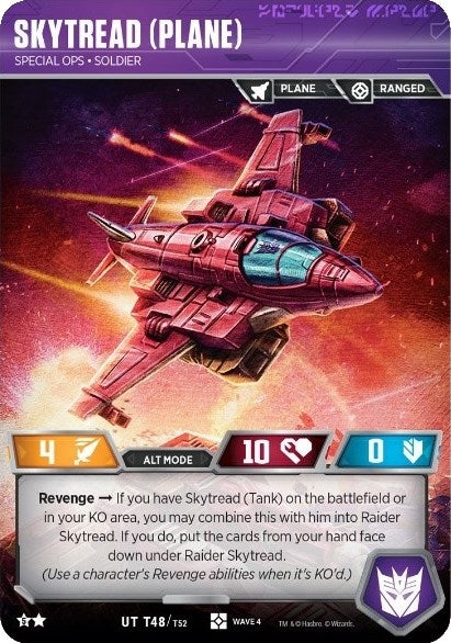 Image for Skytread (Plane) - Special Ops Soldier (Raider Skytread Alt) (War for Cybertron: Siege II) (T48) - Transformers TCG