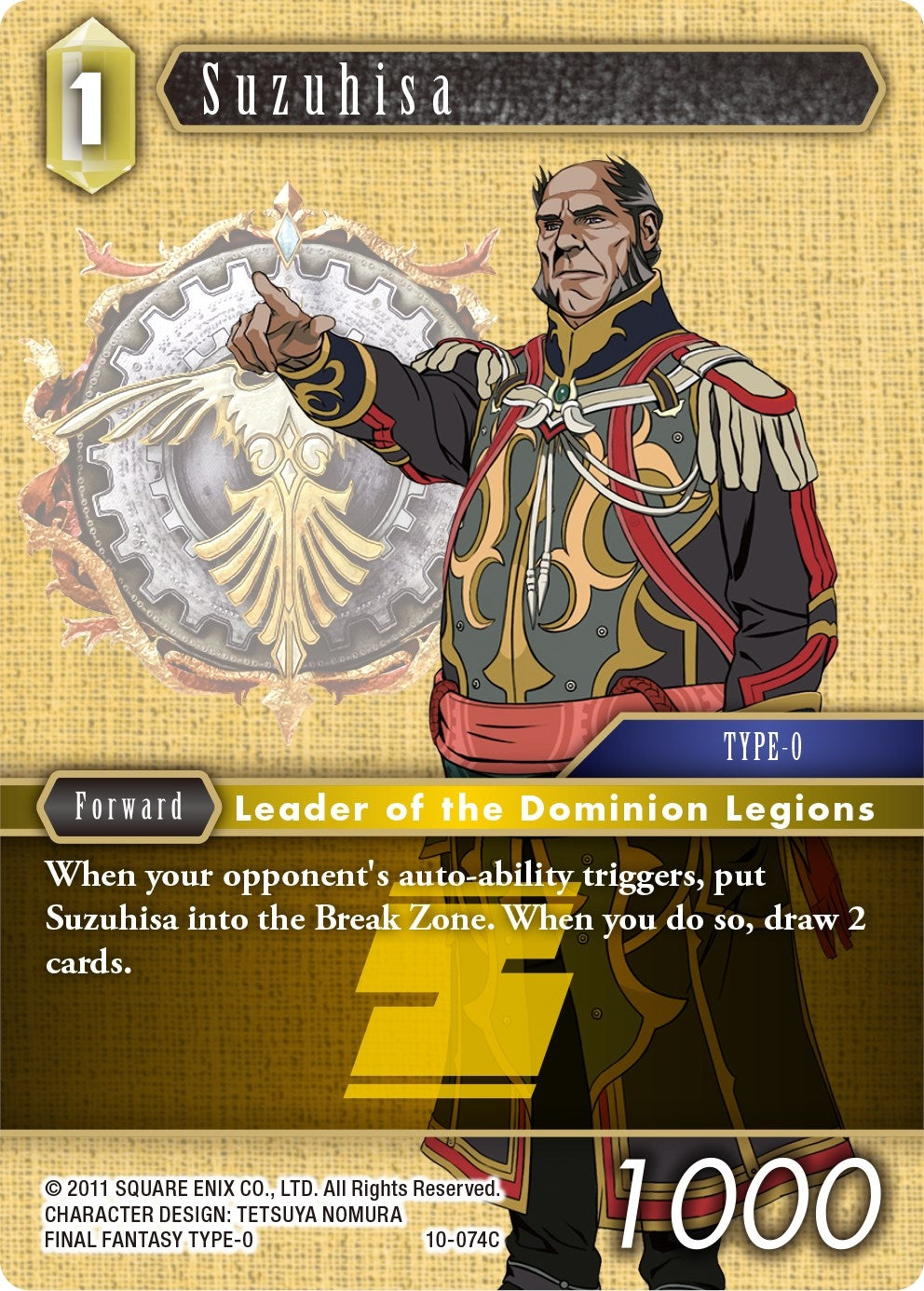 Image for Suzuhisa (Opus X) (10-074C) - Final Fantasy TCG