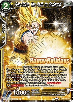 Image for Son Goku, the Path to Godhood (Gift Box 2019) (Promotion Cards) (BT8-068) - Dragon Ball Super: Masters