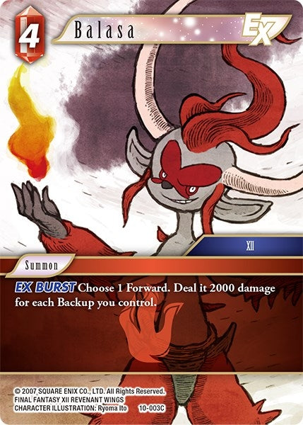 Image for Balasa EX (Opus X) (10-003C) - Final Fantasy TCG
