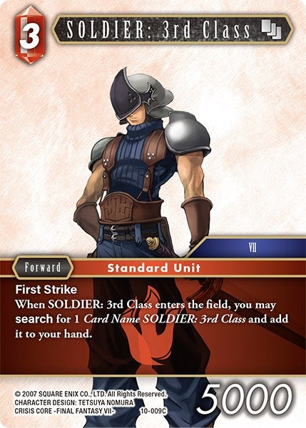 Image for SOLDIER: 3rd Class (Opus X) (10-009C) - Final Fantasy TCG