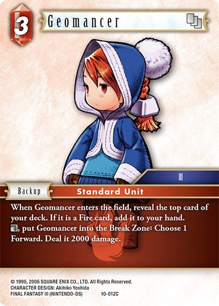 Image for Geomancer (Refia) (Opus X) (10-012C) - Final Fantasy TCG