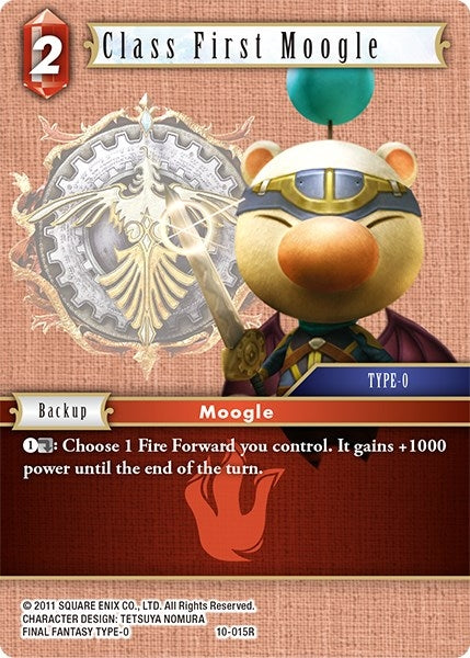 Image for Class First Moogle (Opus X) (10-015R) - Final Fantasy TCG