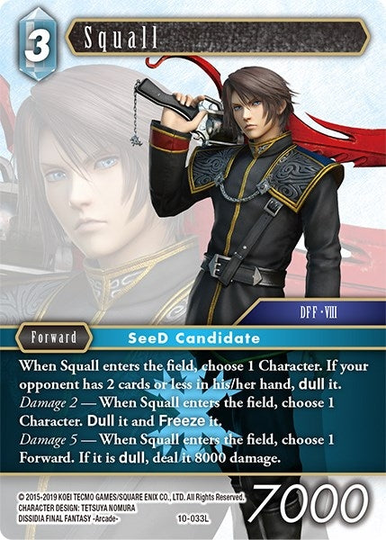 Image for Squall (Opus X) (10-033L) - Final Fantasy TCG