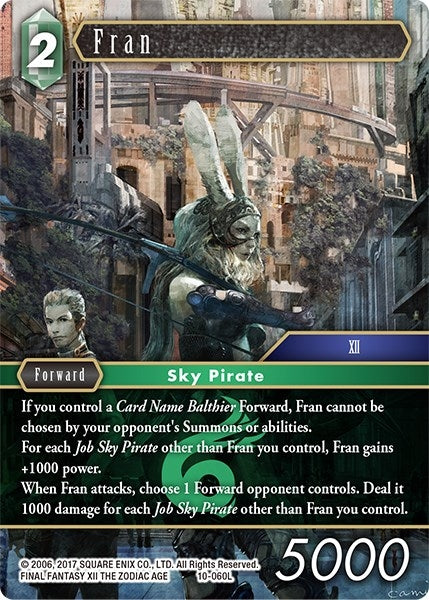 Image for Fran (Opus X) (10-060L) - Final Fantasy TCG
