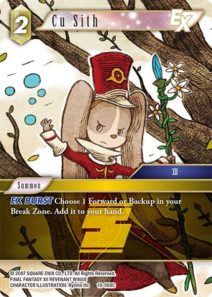 Image for Cu Sith EX (Opus X) (10-068C) - Final Fantasy TCG