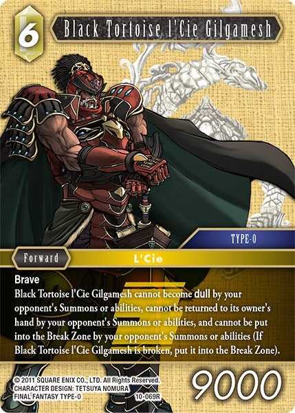 Image for Black Tortoise l'Cie Gilgamesh (Opus X) (10-069R) - Final Fantasy TCG