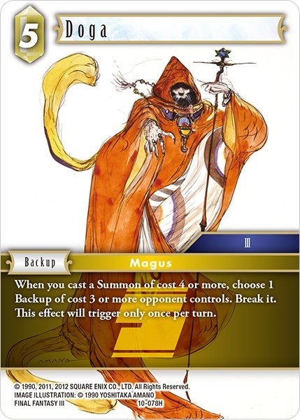 Image for Doga (Opus X) (10-078H) - Final Fantasy TCG