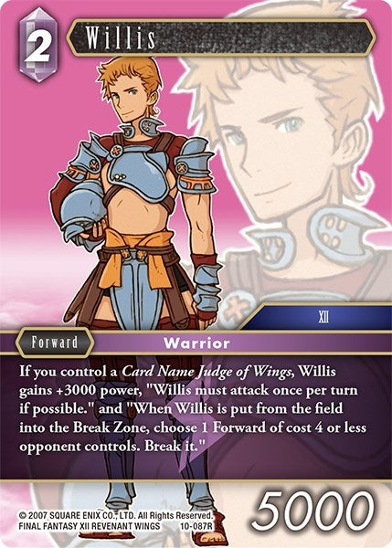 Image for Willis (Opus X) (10-087R) - Final Fantasy TCG