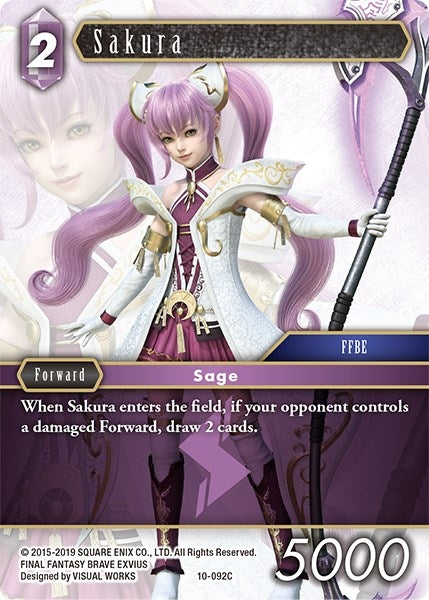 Image for Sakura (Opus X) (10-092C) - Final Fantasy TCG