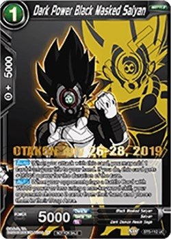 Image for Dark Power Black Masked Saiyan (OTAKON 2019) (Promotion Cards) (BT5-112_PR) - Dragon Ball Super: Masters
