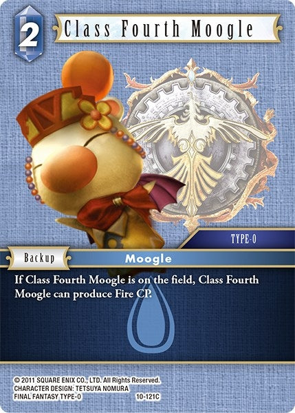Image for Class Fourth Moogle (Opus X) (10-121C) - Final Fantasy TCG