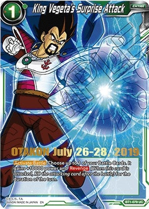 Image for King Vegeta's Surprise Attack (OTAKON 2019) (Promotion Cards) (BT1-079) - Dragon Ball Super: Masters