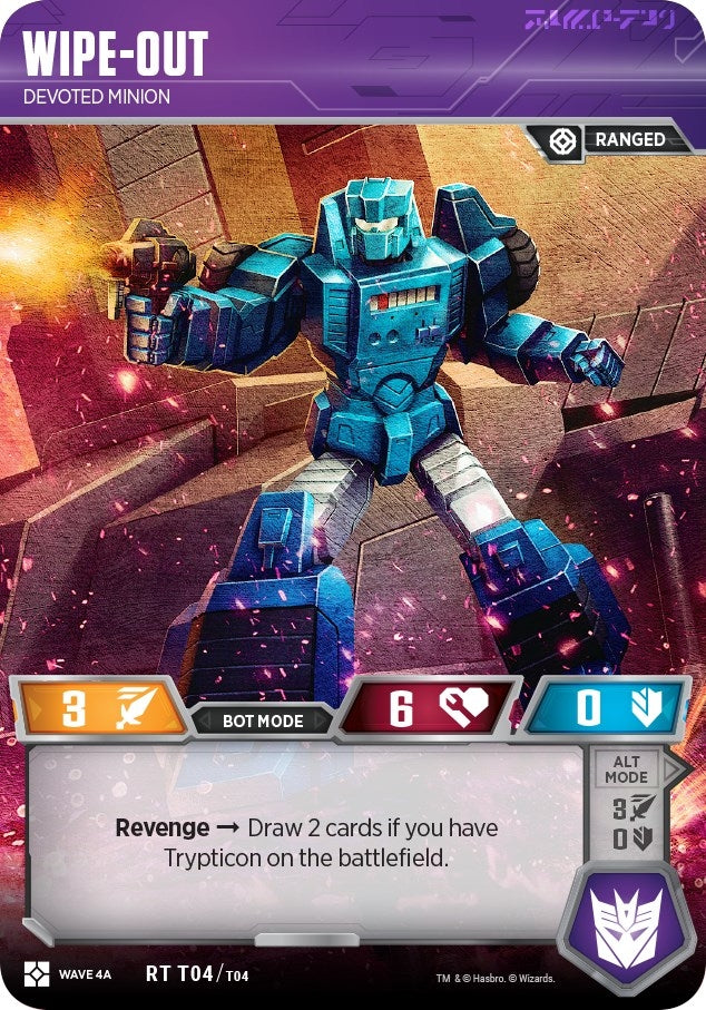 Image for Wipe-Out - Devoted Minion (War for Cybertron: Siege II) (T04) - Transformers TCG