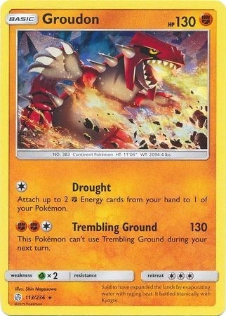 Image for Groudon - 113/236 (Cracked Ice Holo) (Deck Exclusives) (113/236) - Pokemon