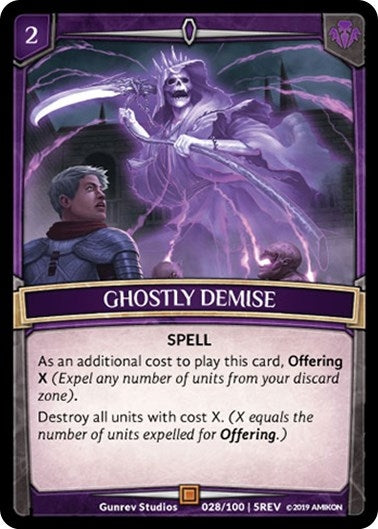 Image for Ghostly Demise (Revelations) (28/100 | 5REV) - Argent Saga TCG
