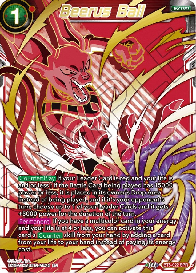 Image for Beerus Ball (SPR) (Malicious Machinations) (BT8-022) - Dragon Ball Super: Masters