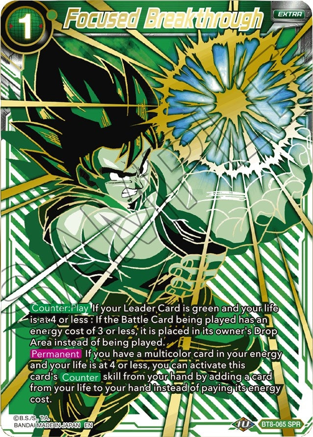 Image for Focused Breakthrough (SPR) (Malicious Machinations) (BT8-065) - Dragon Ball Super: Masters
