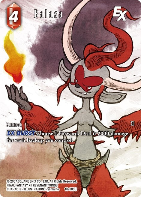 Image for Balasa EX (Full Art) (Opus X) (10-003C) - Final Fantasy TCG