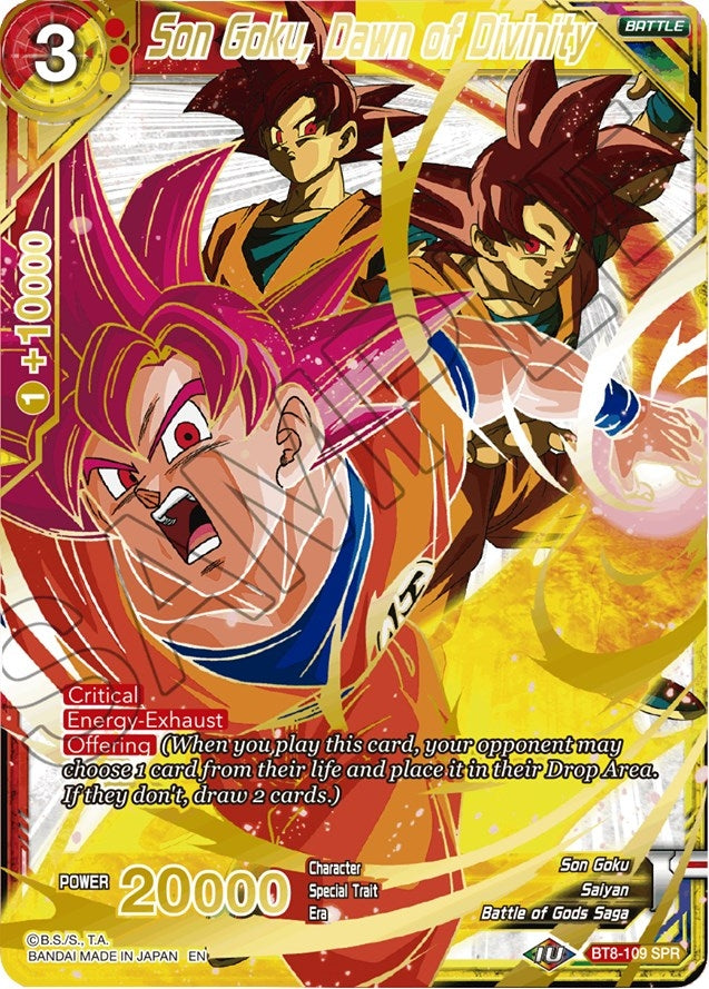 Image for Son Goku, Dawn of Divinity (SPR) (Malicious Machinations) (BT8-109) - Dragon Ball Super: Masters