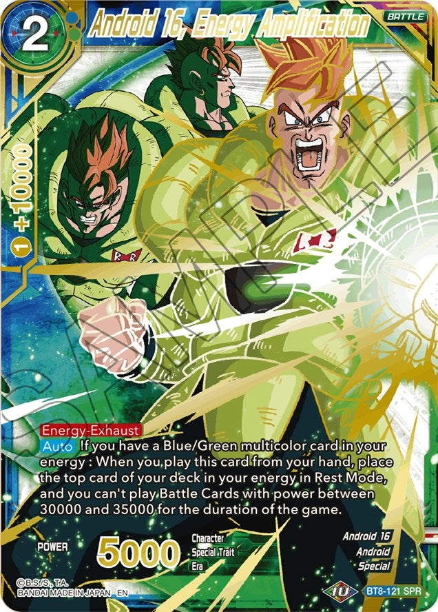 Image for Android 16, Energy Amplification (SPR) (Malicious Machinations) (BT8-121) - Dragon Ball Super: Masters