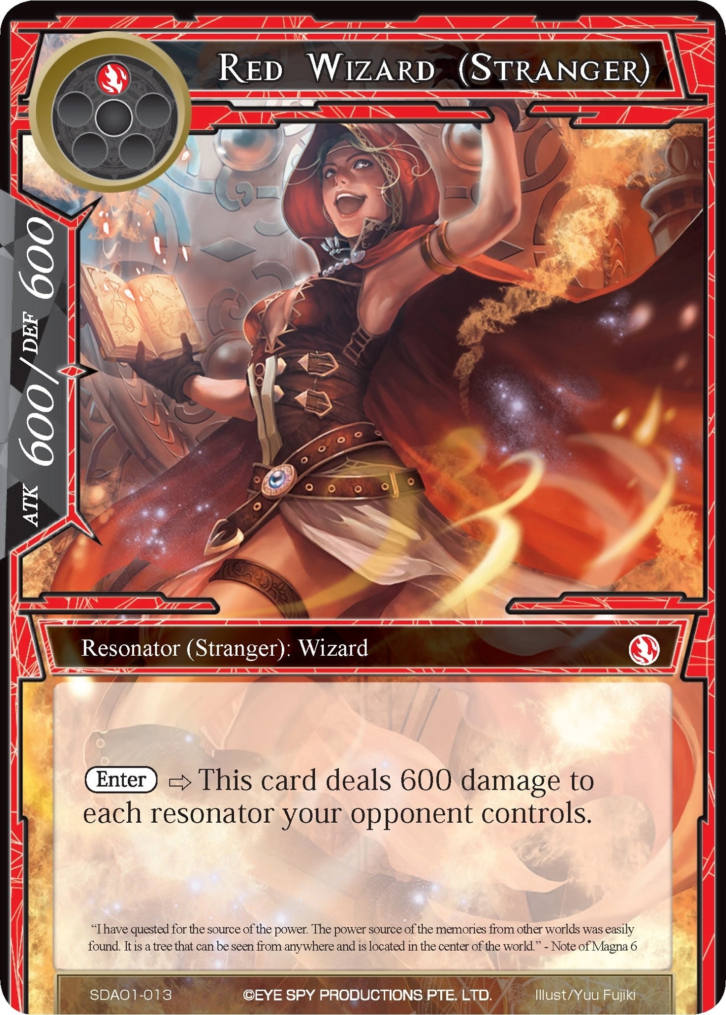 Image for Red Wizard (Stranger) (Alice Origin Starter Deck) (SDAO1-013) - Force of Will