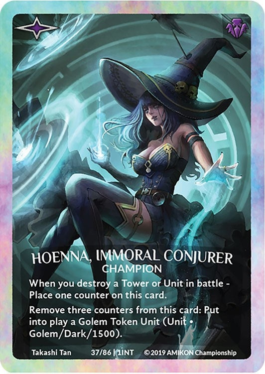 Image for Hoenna, Immoral Conjurer (Rainbow Metal Prize Card) (Argent Saga Promos) (37/86 | 1INT) - Argent Saga TCG