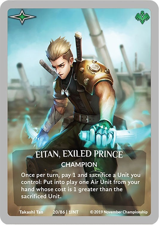 Image for Eitan, Exiled Prince (Silver Metal Prize Card) (Argent Saga Promos) (20/86 | 1INT) - Argent Saga TCG