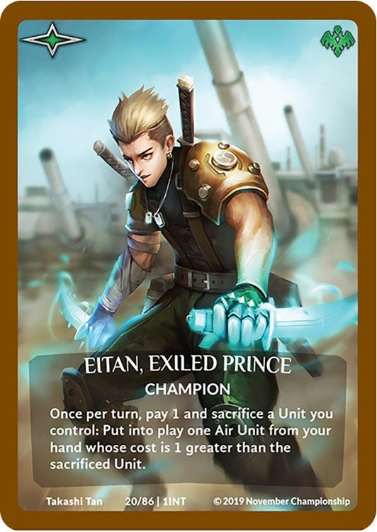 Image for Eitan, Exiled Prince (Bronze Metal Prize Card) (Argent Saga Promos) (20/86 | 1INT) - Argent Saga TCG