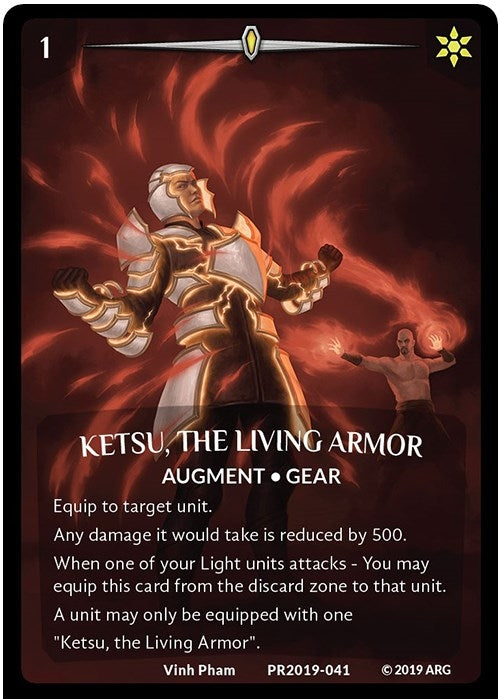 Image for Ketsu, the Living Armor (Full Art) (Argent Saga Promos) (PR2019-041) - Argent Saga TCG