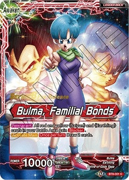 Image for Bulma // Bulma, Familial Bonds (Malicious Machinations Pre-Release Cards) (BT8-001_PR) - Dragon Ball Super: Masters