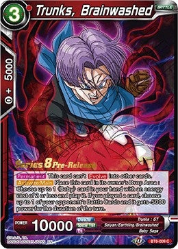 Image for Trunks, Brainwashed (Malicious Machinations Pre-Release Cards) (BT8-009_PR) - Dragon Ball Super: Masters