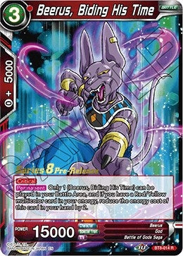 Image for Beerus, Biding His Time (Malicious Machinations Pre-Release Cards) (BT8-014_PR) - Dragon Ball Super: Masters