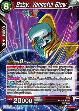 Image for Baby, Vengeful Blow (Malicious Machinations Pre-Release Cards) (BT8-017_PR) - Dragon Ball Super: Masters